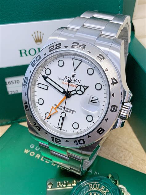 rolex explorer 2 white